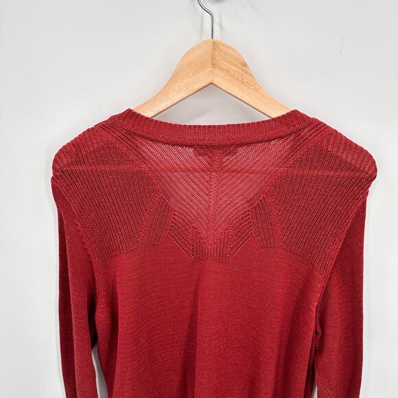 COLDWATER CREEK Rust Red Button Down Cardigan // 1X - Picture 9 of 10